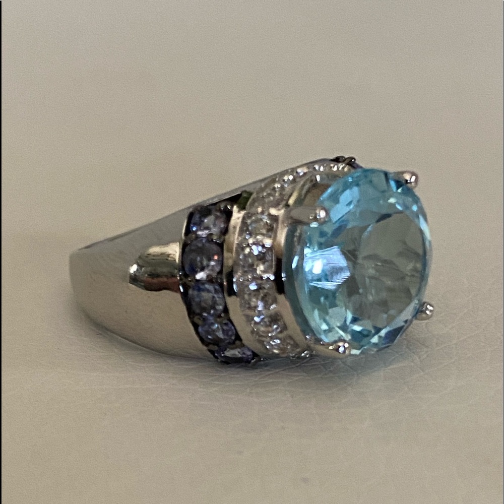 Genuine Blue Topaz Ring
